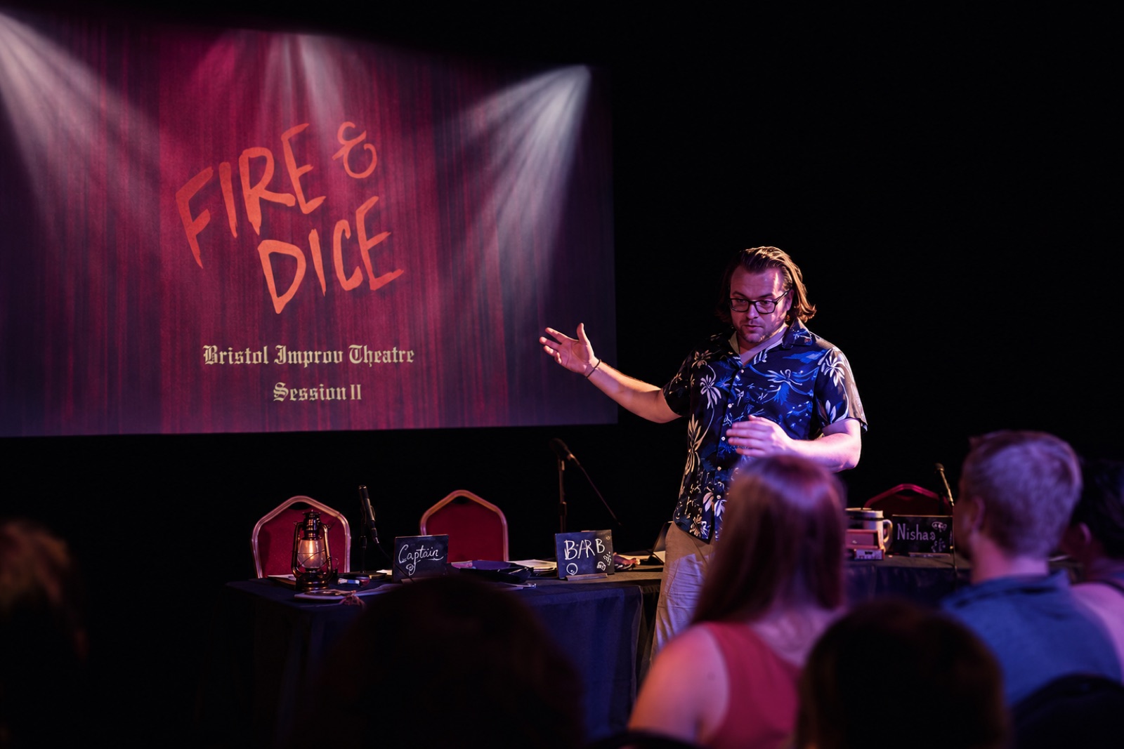 Presenting Fire & Dice, my live show at the Bristol Improv Theatre