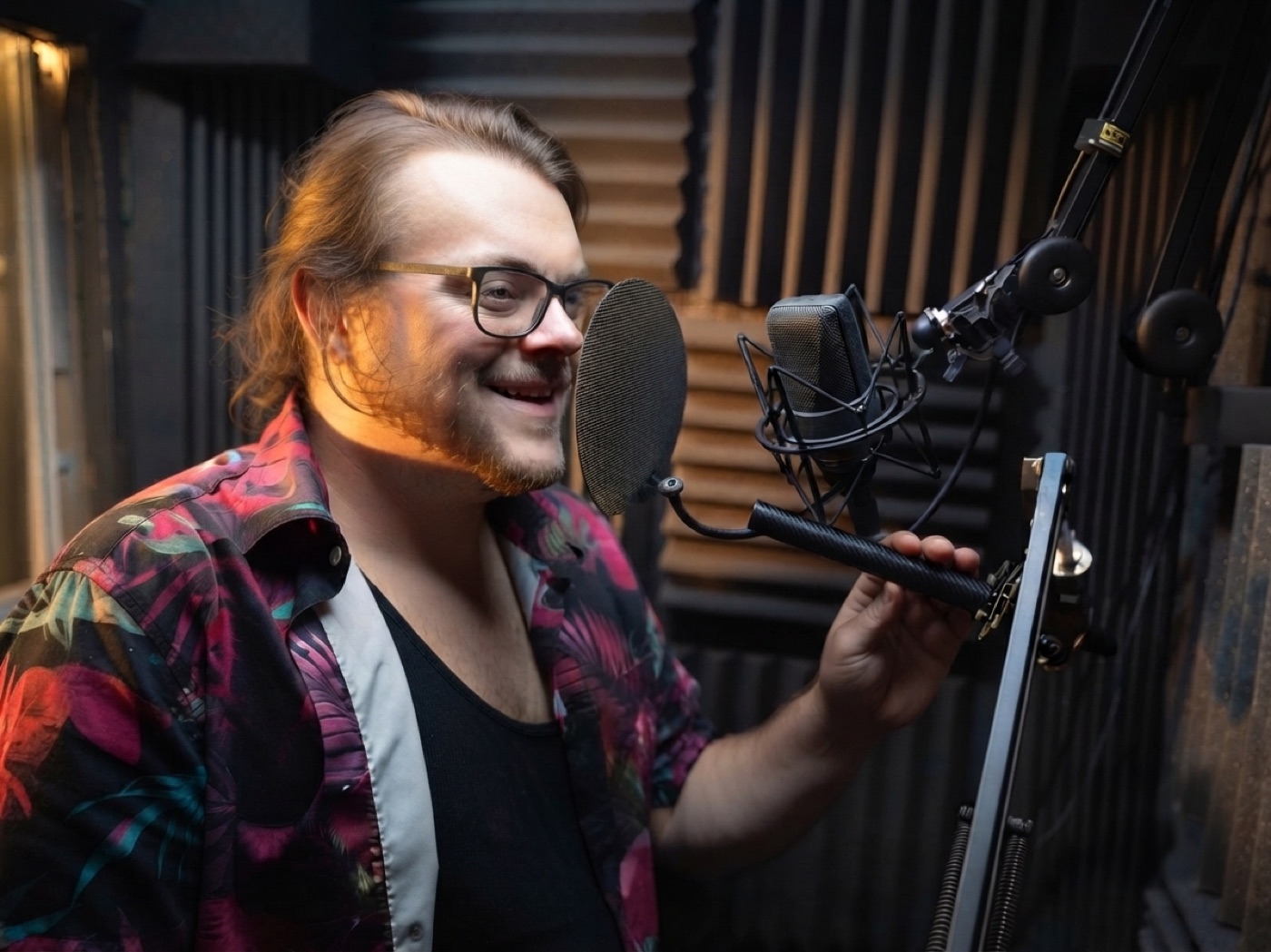 Recording in my booth